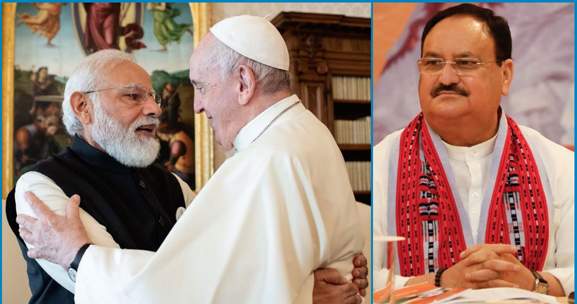 पीएम नरेंद्र मोदी और पोप फ्रांसिस की मुलाकात ऐतिहासिक- जेपी नड्डा