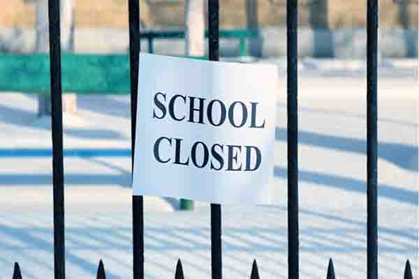 स्कूल और कॉलेज बंद