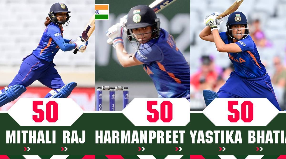 मिताली राज-यास्तिका भाटिया ने बचाई भारत की लाज, हरमनप्रीत कौर ने भी ठोका पचासा, ऑस्ट्रेलिया को मिला 278 रन का लक्ष्य