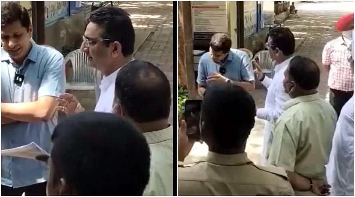 Delhi News : दिल्ली स्कूल देखने पहुंचे गौरव भाटिया, बोले संजय सिंह, कल तो कहा था कमरा और टॉयलेट भी देखूंगा