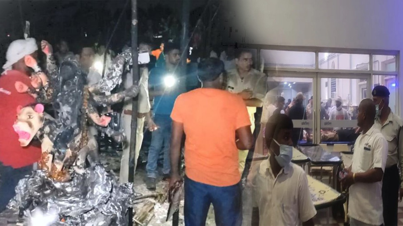 दुर्गा पूजा के पंडाल में लगी भीषण आग, 64 से ज्यादा लोग हुए घायल