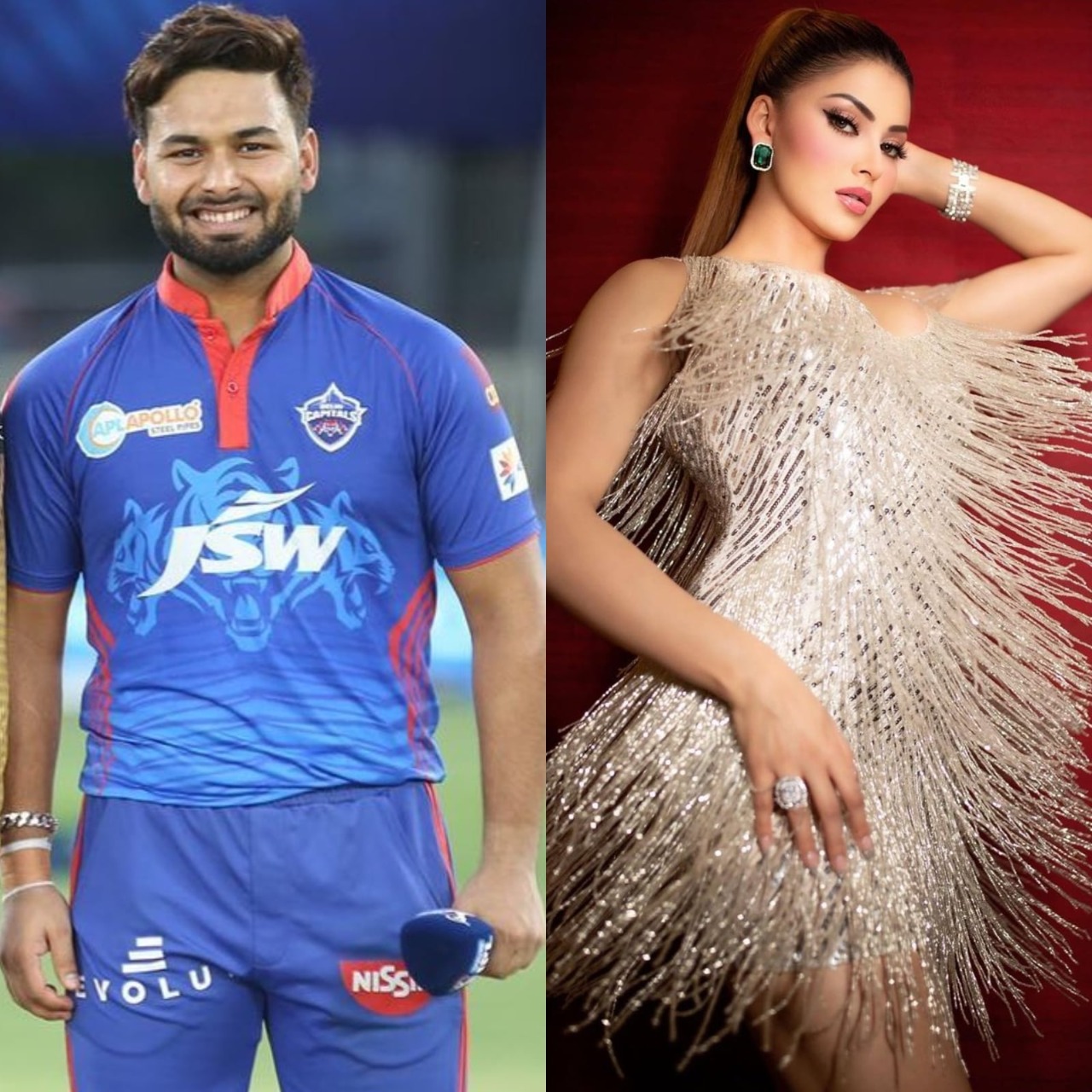 Flying Kiss देते हुए Urvashi ने किया Cricketer Rishabh Pant को Wish