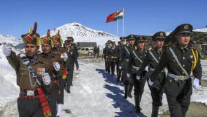 Indian and Chinese army