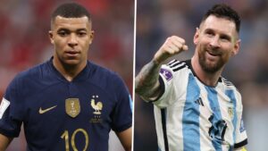 FIFA WC 2022 Mbappe and Messi 