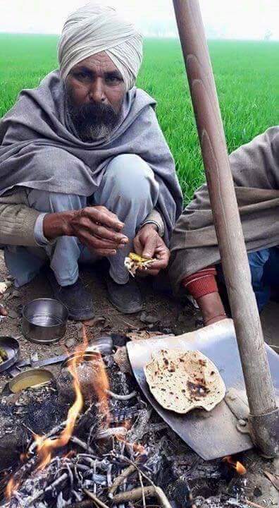 हारा-थका किसान