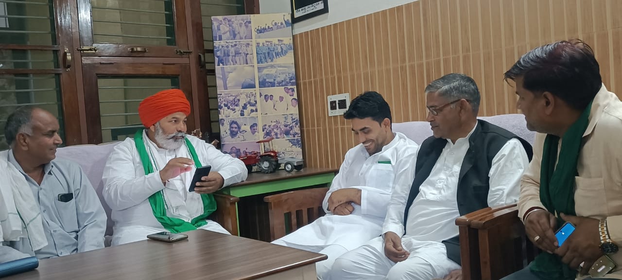 बिजनौर से भाकियू (अंबावता) का भाकियू में हुआ विलय