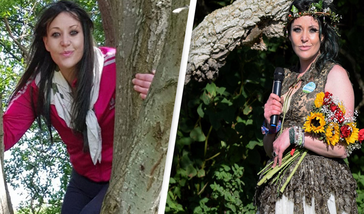 एक महिला ने की पेड़ से शादी , जानिए कैसे शुरू हुई इनकी प्रेम कहानी