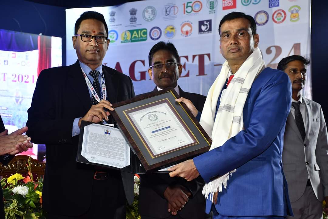 कृषि मौसम वैज्ञानिक डा ए सत्तार फेलो पुरस्कार से सम्मानित