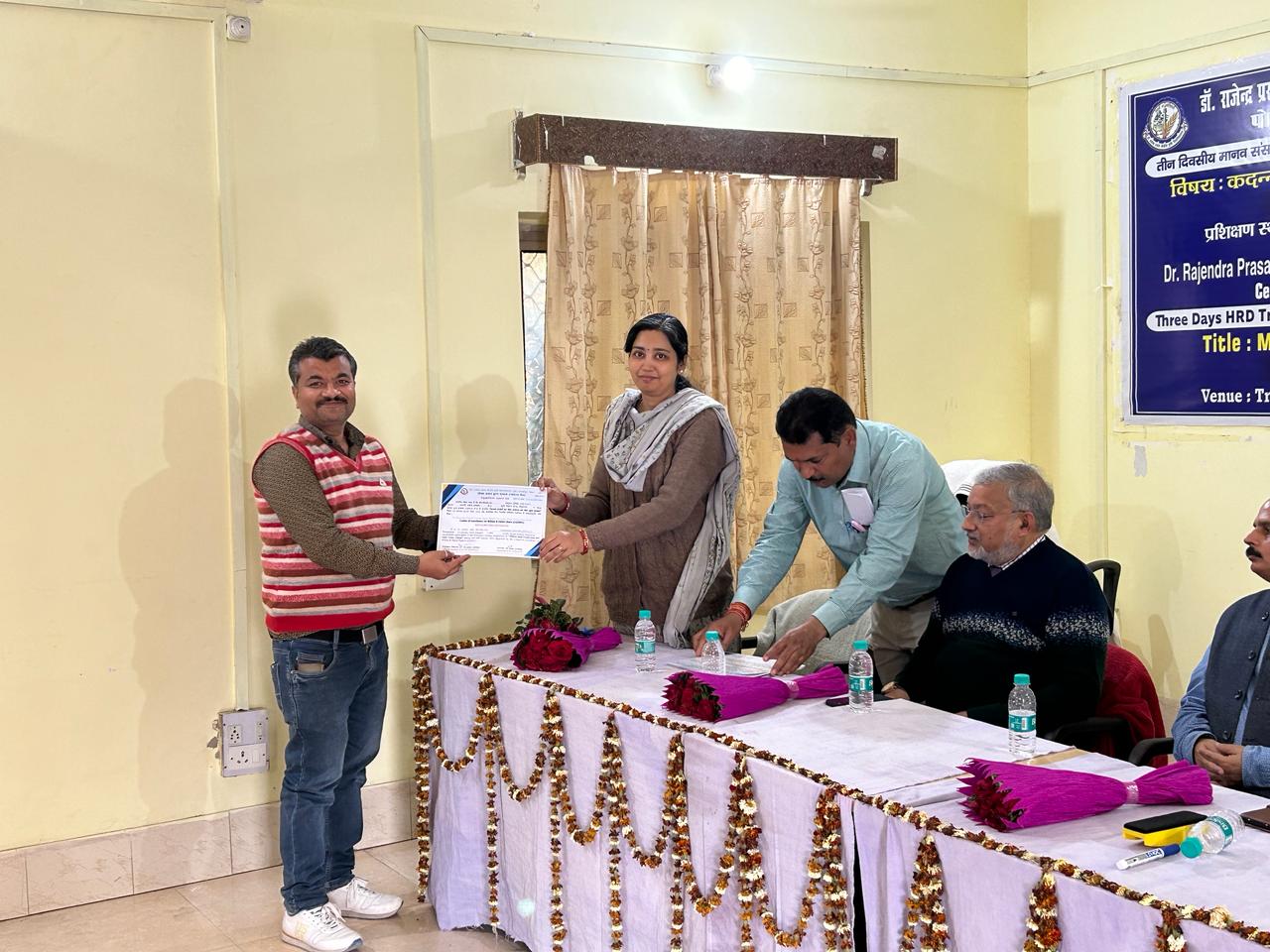 प्रशिक्षण में प्राप्त ज्ञान को धरातल पर उतारने की जरूरत : डा. स्वेता मिश्रा 