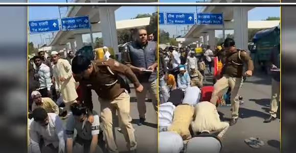 Delhi News : आखिर पुलिसकर्मी में नमाजी के पीछे से लात मारने के दुस्साहस आया कहां से ?