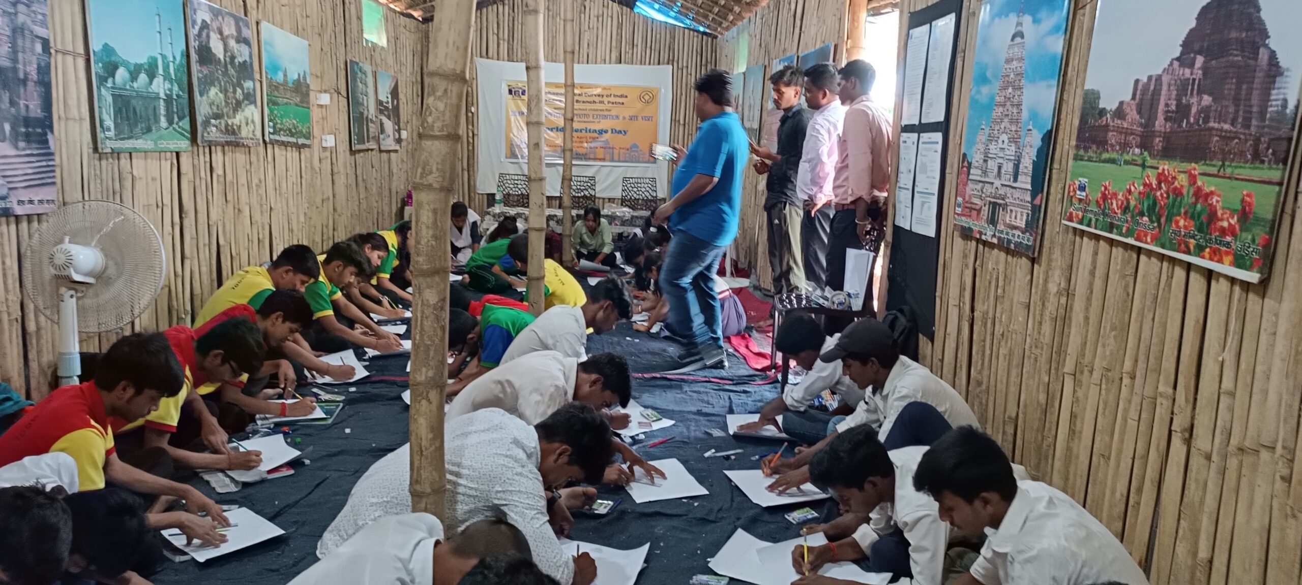 विश्व विरासत दिवस पर प्रतियोगिता का हुआ आयोजन