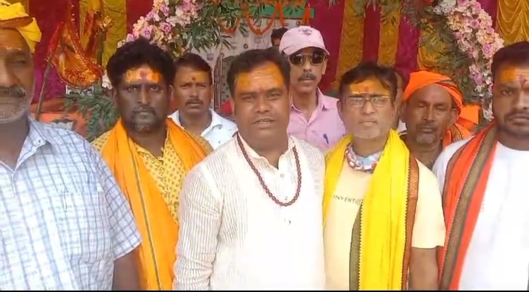 नव निर्मित पंच मुखी हनुमान मंदिर का उद्घाटन