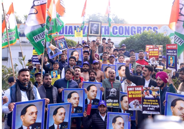 अमित शाह ने सदन में बाबा साहेब का अपमान किया है, उन्हें देश से माफ़ी मांगनी होगी : उदय भानु चिब।