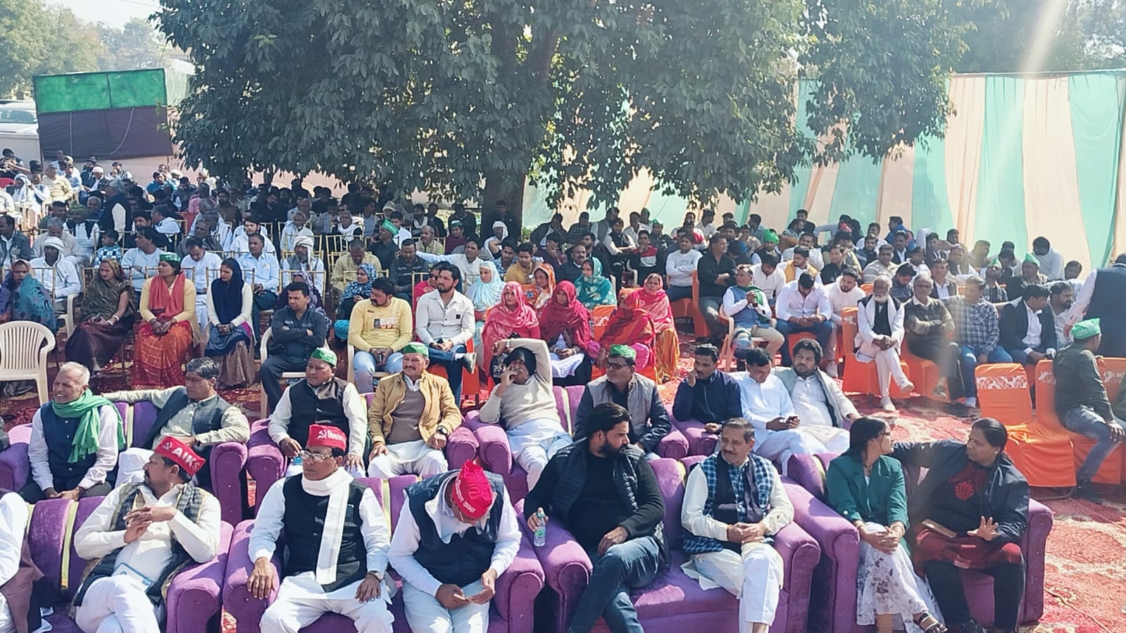 किसान आंदोलन में जेल गए किसानों के सम्मान में किसान एकता संघ ने दनकौर में किया सम्मान समारोह का आयोजन : गंगेश्वर दत्त शर्मा
