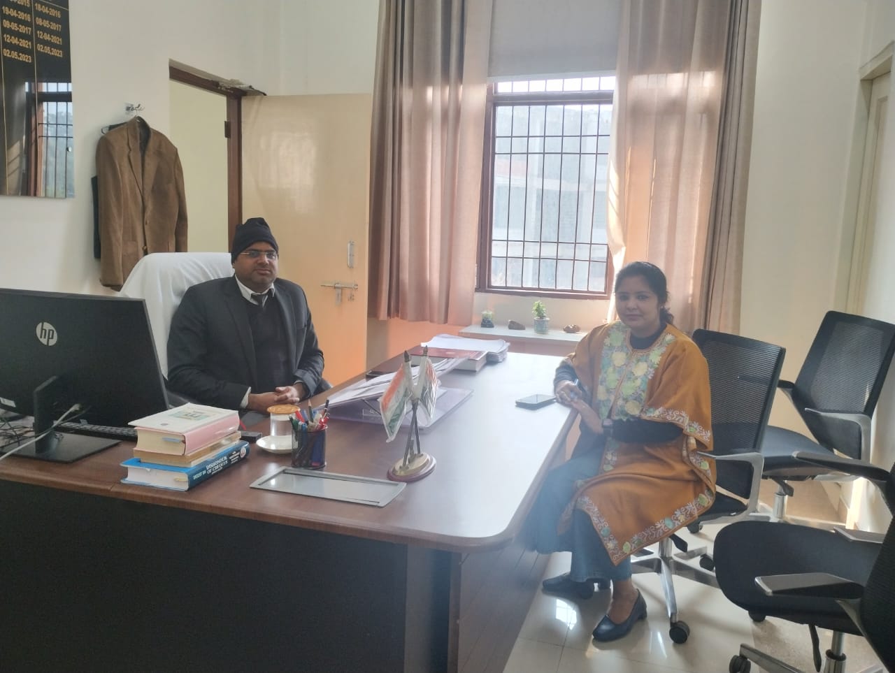 मुख्य न्यायिक दंडाधिकारी ने न्यायिक परिसर इंद्री व लीगल ऐड सेंटर बादसों का किया निरीक्षण