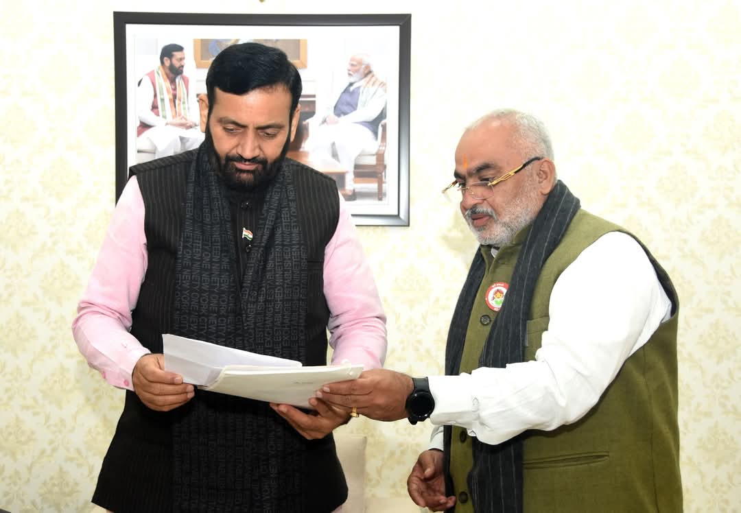 विधायक जगमोहन आनंद ने मुख्यमंत्री नायब सिंह सैनी से की मुलाकात, भारी बहुमत से बनेगा करनाल मे भाजपा का मेयर
