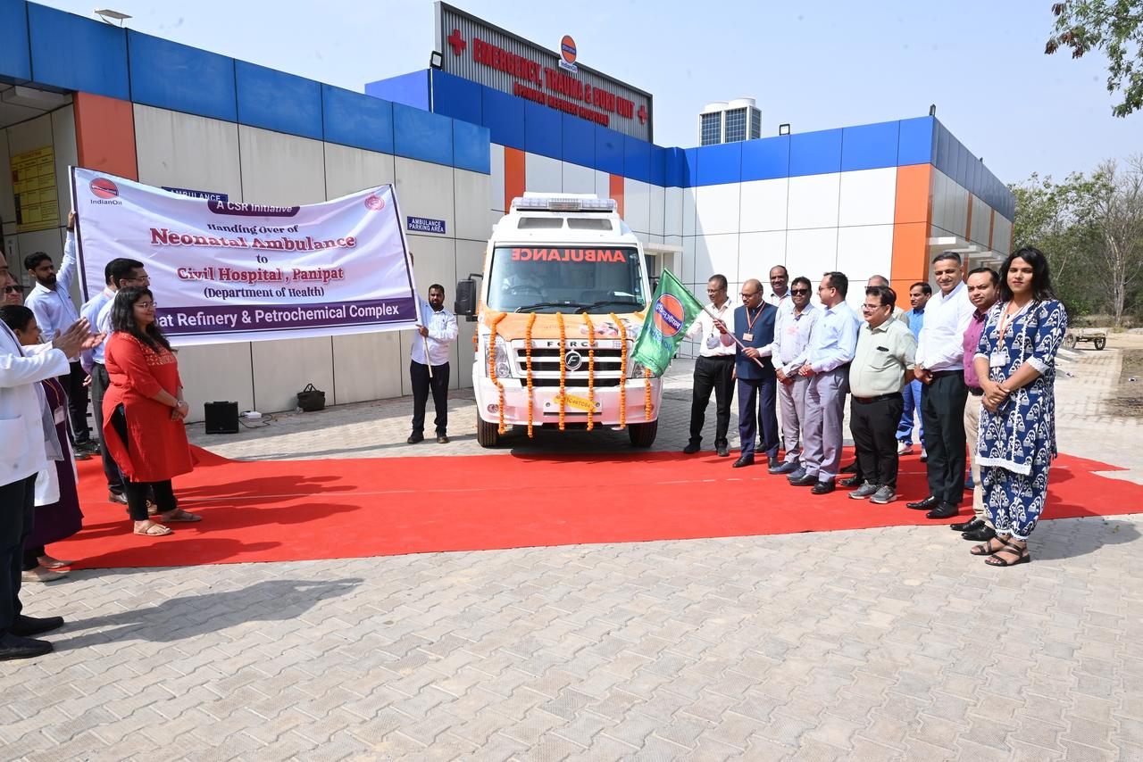 पीआरपीसी द्वारा अपनी सीएसआर पहल के तहत सिविल अस्पताल, पानीपत को एक एडवांस्ड लाइफ सपोर्ट (ALS) एम्बुलेंस सौंपी गई