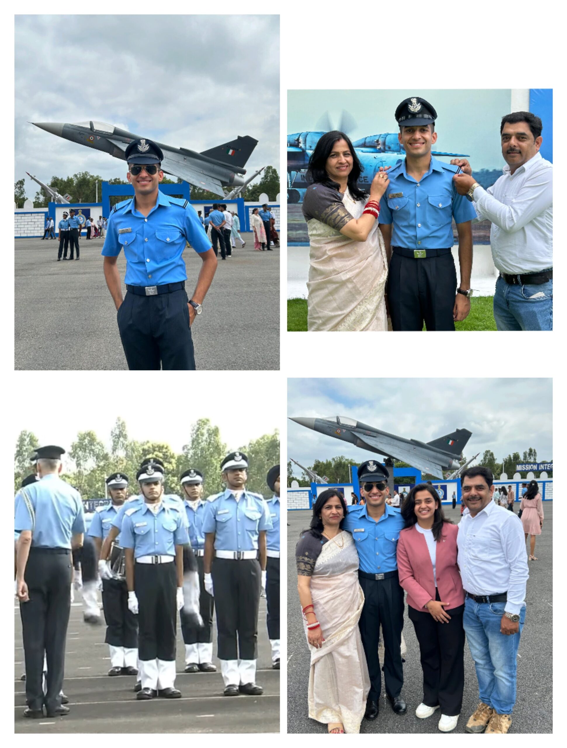 किसान परिवार में जन्में अरविन्द राजपूत के पुत्र श्रेयांश राजपूत ने वायुसेना में ली फ्लाइंग ऑफिसर पद की शपथ