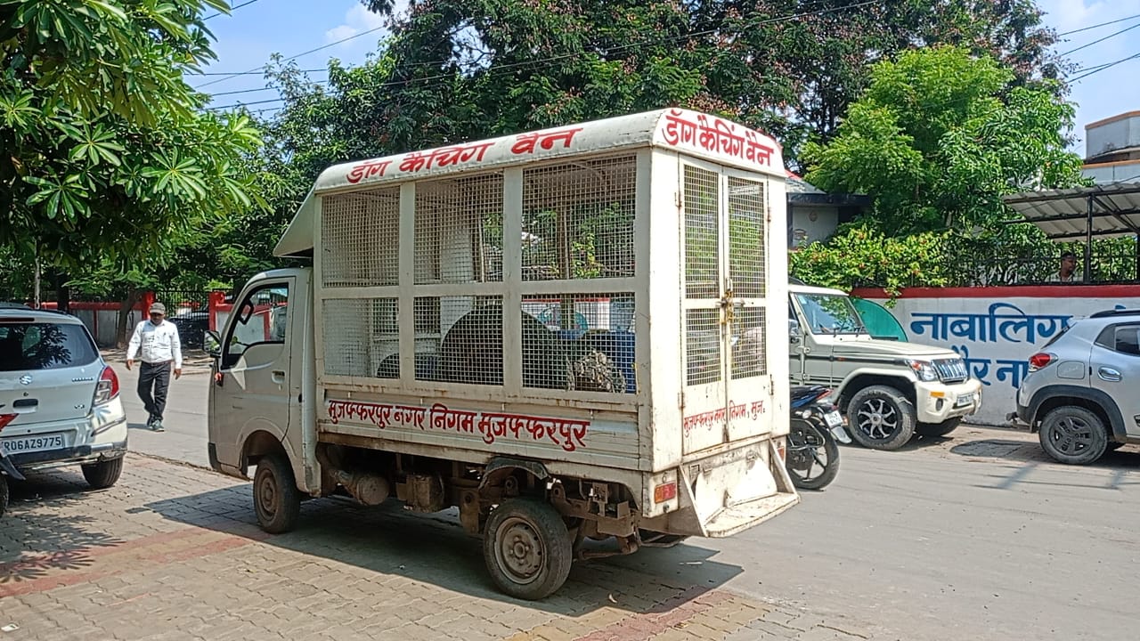 मुजफ्फरपुर में डॉग कैचिंग वैन बनी ‘मल्टीपर्पज गाड़ी’