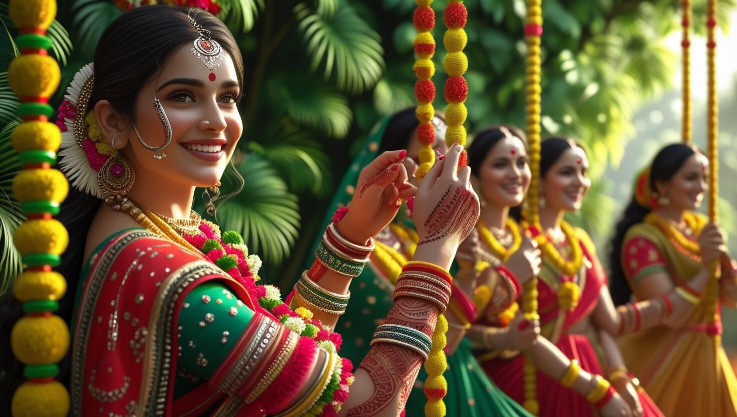 हरियाली तीज: परंपरा की जड़ें और आधुनिकता की डालियाँ