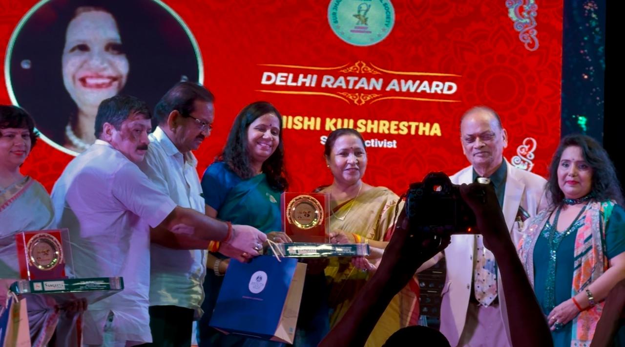 दिल्ली रतन पुरस्कार से सम्मानित की गईं निशि कुलश्रेष्ठ