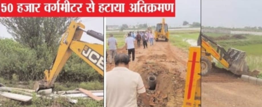 तालडा गांव में चला बाबा का बुलडोजर