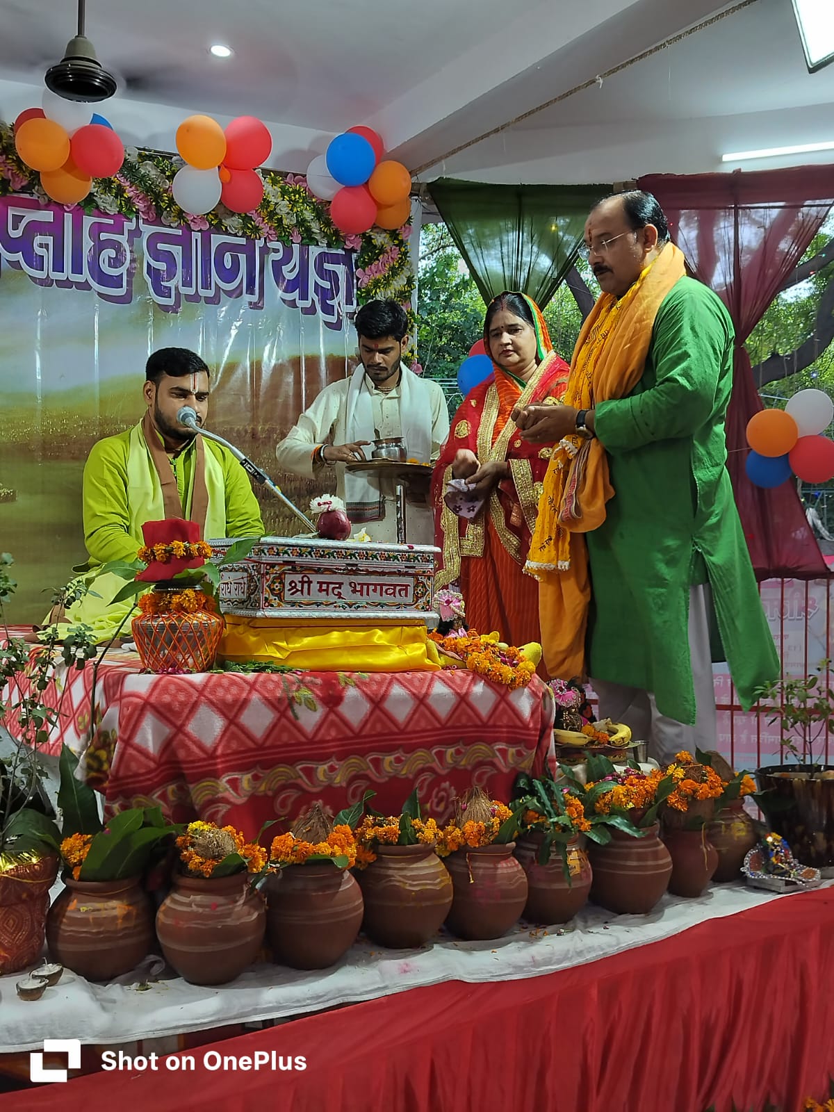 श्रीमद्भागवत कथा के दूसरे दिन शुकदेव जन्म की मार्मिक कथा का वर्णन हुआ