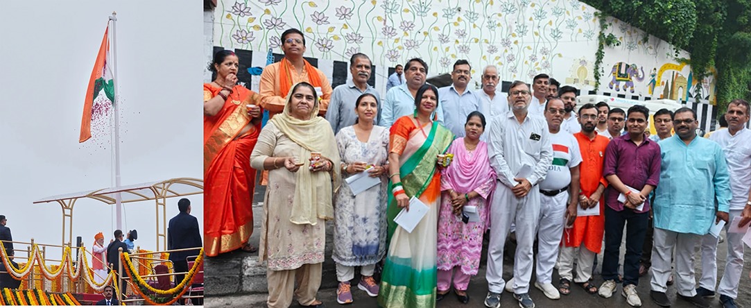 भाजपा उत्तम नगर मंडल 115 में 79वां स्वतंत्रता दिवस पर उत्साह और देशभक्ति का माहौल
