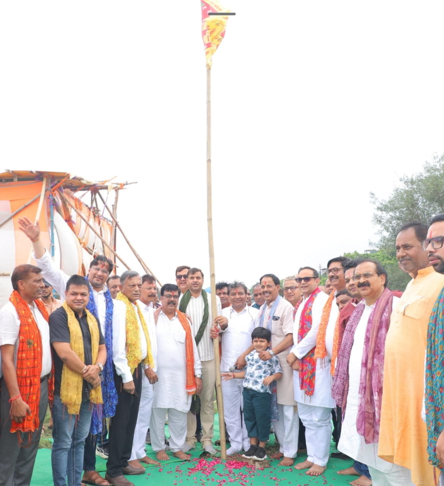 श्रीराम लखन धार्मिक लीला कमेटी ने रामलीला के लिए किया भूमि पूजन 22 सितंबर से शुरू होगा मंचन