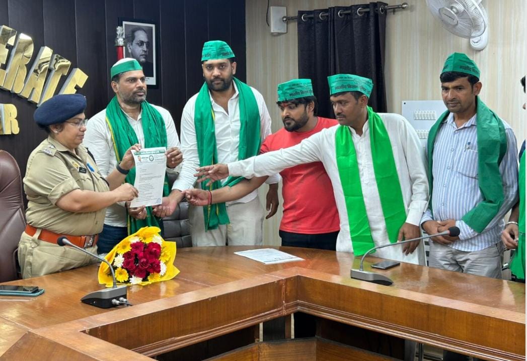 ट्रैफिक अव्यवस्था के खिलाफ भारतीय किसान यूनियन (क्रांति) का हल्ला बोल