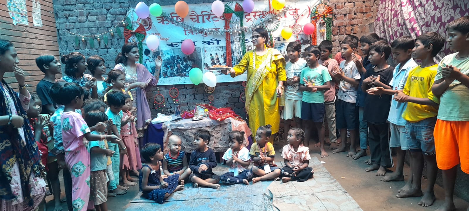 ऋषि चैरिटेबल ट्रस्ट के बच्चों ने गणेश उत्सव बड़े धूमधाम के साथ मनाया