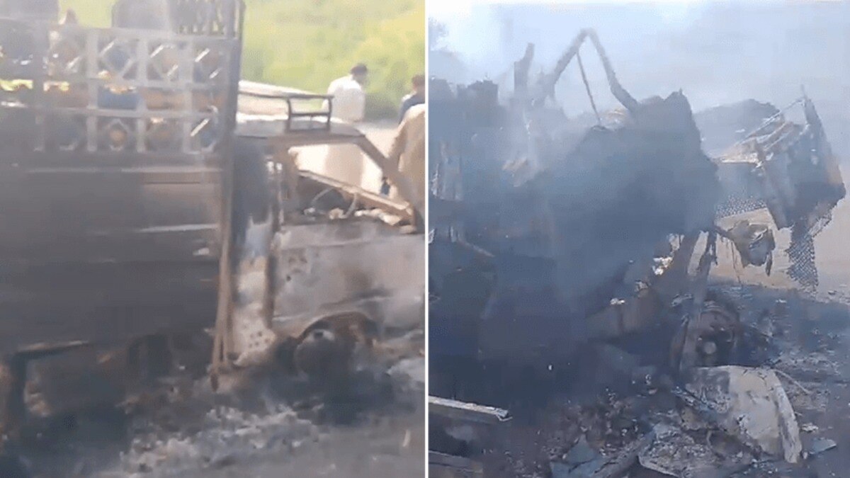 पाकिस्तान में बसें जल रही थीं, गोलियां चल रही थीं और बीच सड़क पर नाचने लगा प्रदर्शनकारी