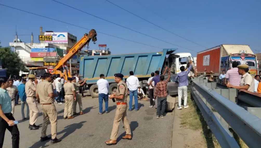 जयपुर डंपर हादसा : 10 की मौत 50 घायल 