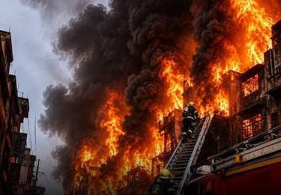 शाहदरा के मकान में लगी भीषण आग, दमकल की 6 गाड़ियां मौके पर पहुंचीं