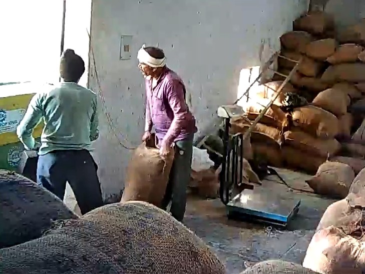 सरकारी खरीद केंद्रों पर लूट रहे किसान