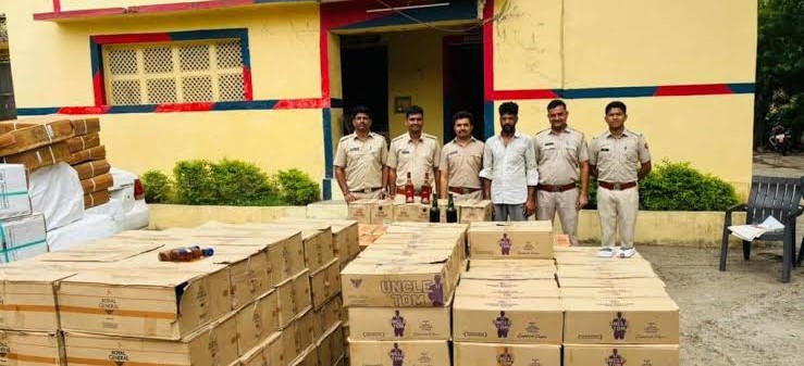 ‘ऑपरेशन स्वच्छता’ के तहत डूंगरपुर में 20 लाख की अवैध शराब जब्त, हरियाणा का तस्कर गिरफ्तार
