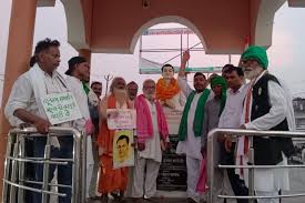 राहुल सांकृत्यायन के गांव कनैला पहुंची किसान मजदूर नौजवान चेतना पदयात्रा