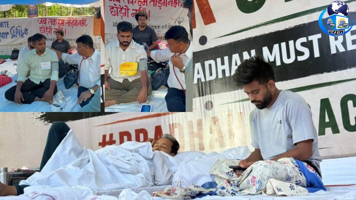 दिल्ली जंतर-मंतर का 12वां दिन : वांगचुक की बिगड़ती सेहत के बीच भूख जारी हड़ताल