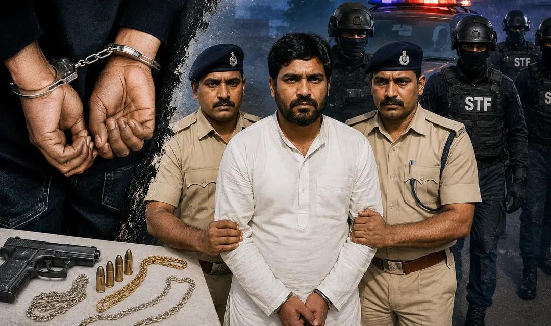 13 साल से फरार कुख्यात अपराधी STF के हत्थे चढ़ा, मुजफ्फरपुर पुलिस की बड़ी कामयाबी