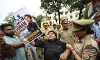 सोशलिस्ट स्टूडेंट्स यूनियन लखनऊ वि.वि. के छात्रों के धरने के समर्थन में