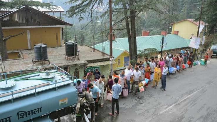शिमला में गहराया जल संकट! जरूरत से काफी कम मिल रहा पानी