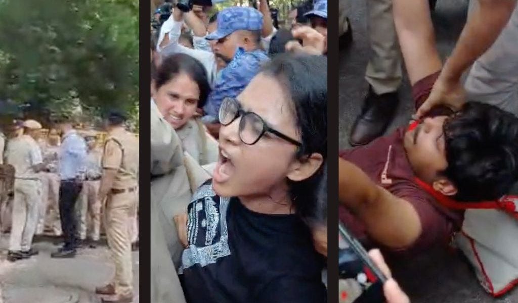 जंतर-मंतर पर पुलिसवालों के नेम टैग क्यों गायब? CPI सांसद ने अमित शाह को लिखा लेटर!